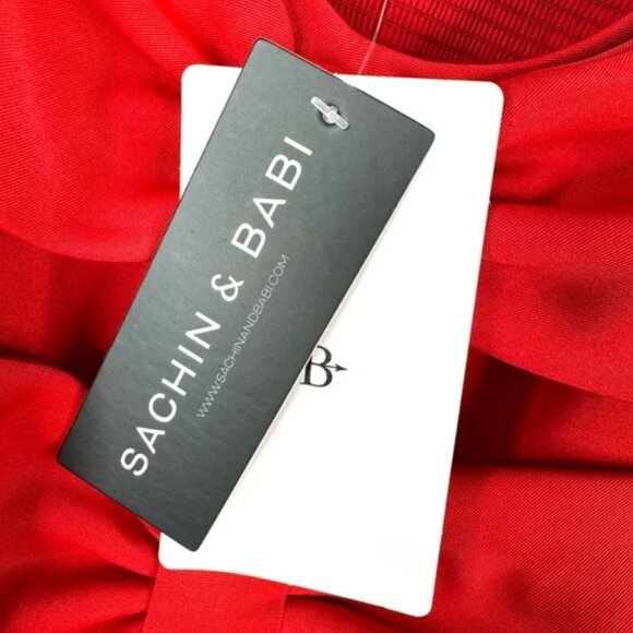 BHLDN Sachin & Babi Sloane Taffeta Double-Bow Mini Dress - Picture 5 of 10